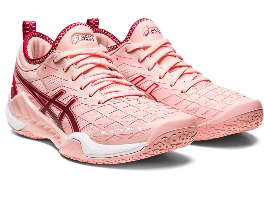 ASICS BLAST FF 3 Women's Tennis Shoes - Frosted Rose/Cranberry | Lightweight & Supportive