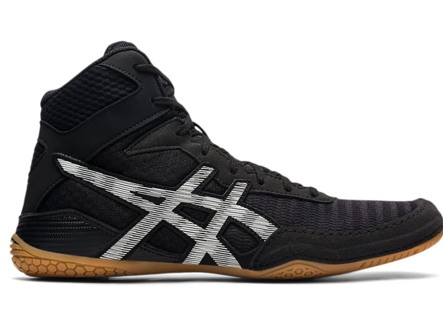 ASICS MATCONTROL 2 Wrestling Shoes for Men - Black/White | High Grip & Stability