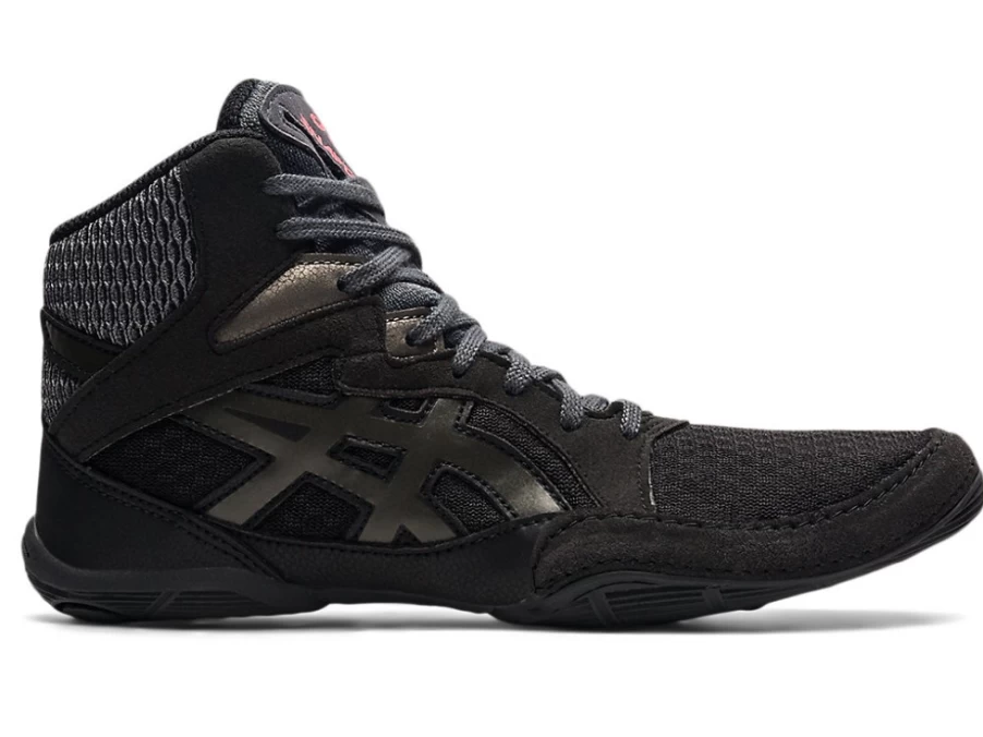 ASICS Kids SNAPDOWN 3 Basketball Shoes - Black/Gunmetal - Grade School Sneakers