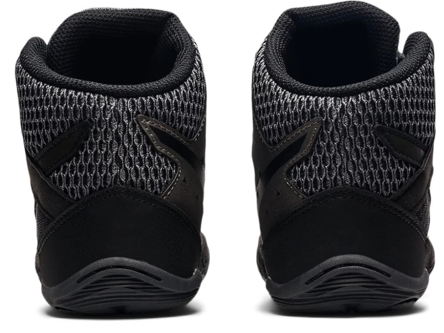 ASICS Kids SNAPDOWN 3 Basketball Shoes - Black/Gunmetal - Grade School Sneakers