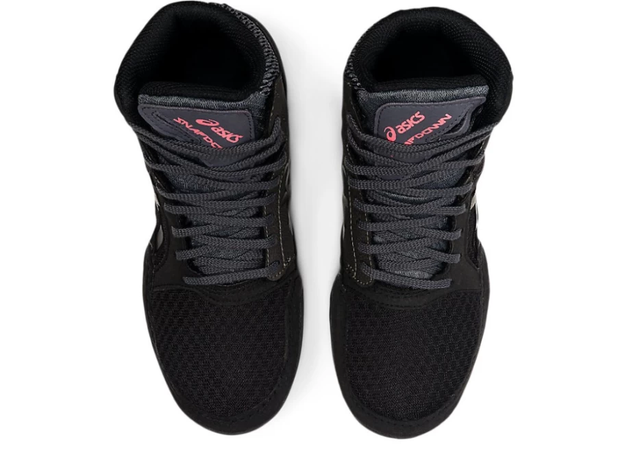 ASICS Kids SNAPDOWN 3 Basketball Shoes - Black/Gunmetal - Grade School Sneakers