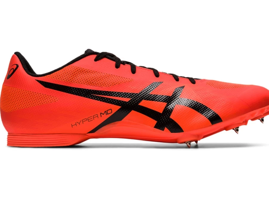 ASICS Hyper MD 7 Unisex Training Shoes - Sunrise Red/Black