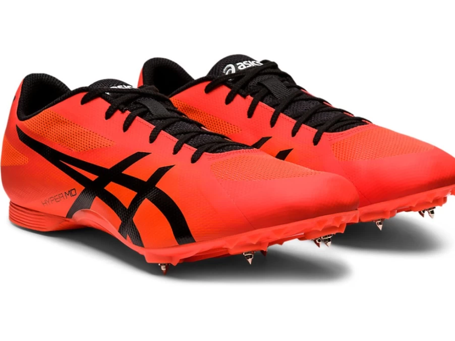 ASICS Hyper MD 7 Unisex Training Shoes - Sunrise Red/Black