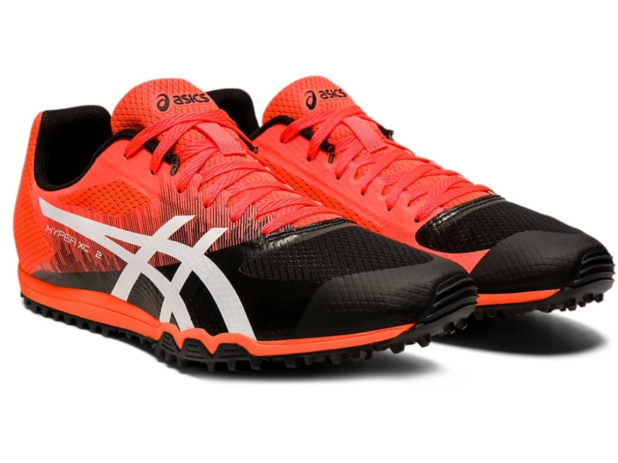 ASICS HYPER XC 2 Unisex Running Shoes in Flash Coral/White - Lightweight & Breathable