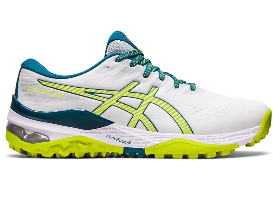 ASICS GEL-KAYANO ACE Men's Running Shoes - White/Neon Lime