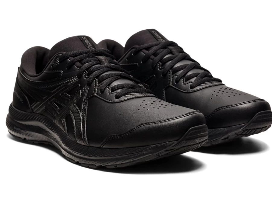 ASICS Men's GEL-Contend Walker 4E Running Shoes in Black/Black