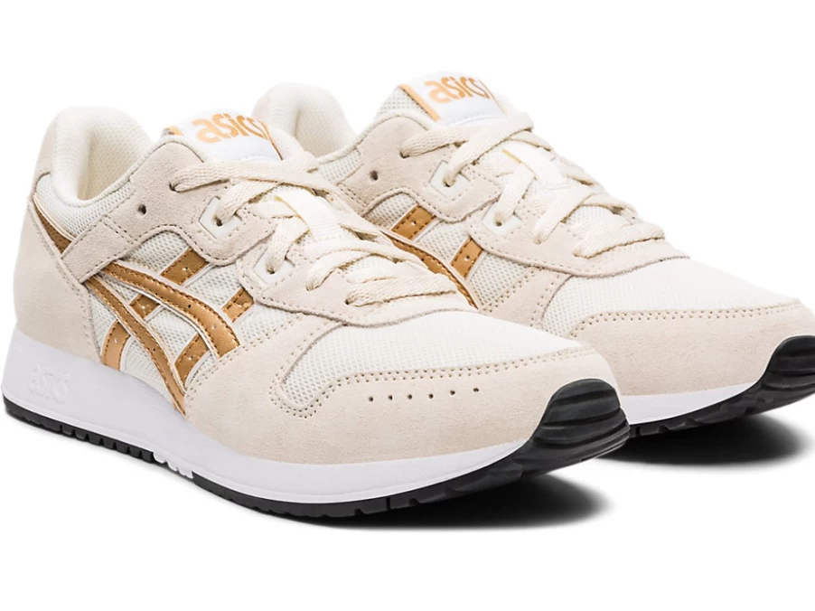 ASICS LYTE CLASSIC Women's Sneakers in Birch/Pure Gold - Retro Running Shoes
