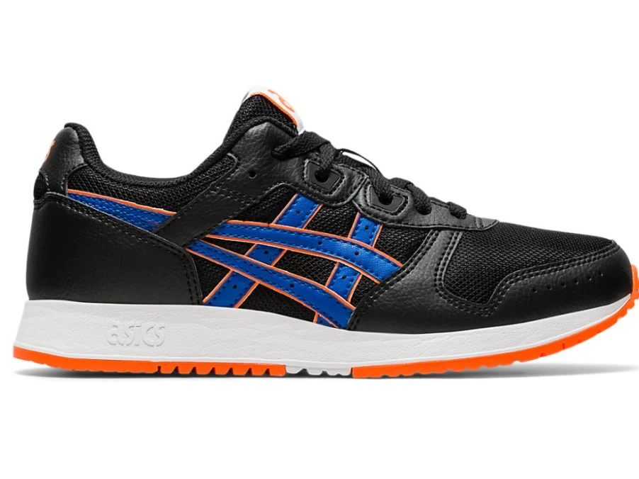 ASICS LYTE CLASSIC Kids' Sneakers in Black/Tuna Blue - Grade School Running Shoes