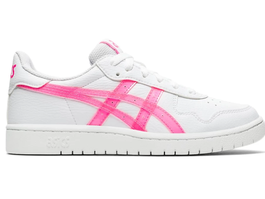 ASICS Kids' School Shoes S Grade - White/Hot Pink - Japan Style Comfort & Support