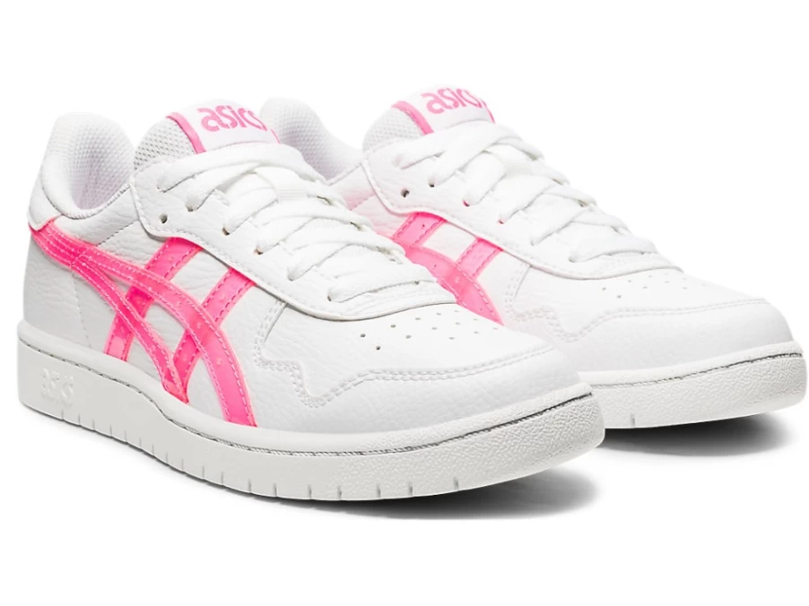 ASICS Kids' School Shoes S Grade - White/Hot Pink - Japan Style Comfort & Support