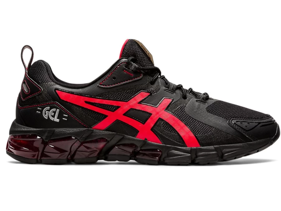 ASICS Men's GEL-QUANTUM 180 Running Shoes - Black/Electric Red