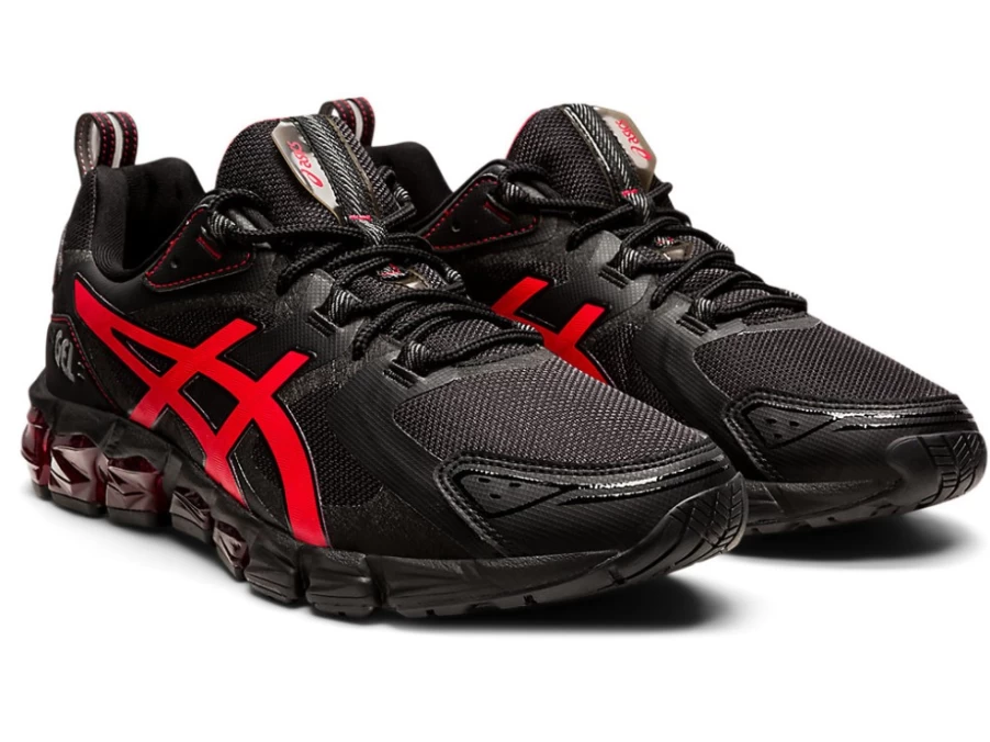 ASICS Men's GEL-QUANTUM 180 Running Shoes - Black/Electric Red