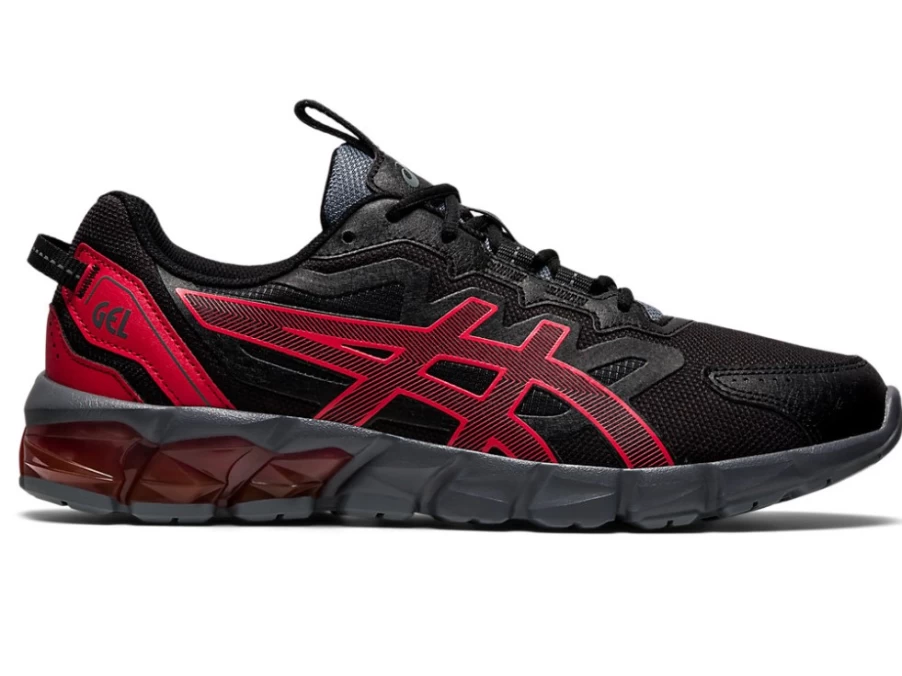 ASICS GEL-QUANTUM 90 3 Unisex Running Shoes - Black/Red Alert | Cushioned Performance Sneakers