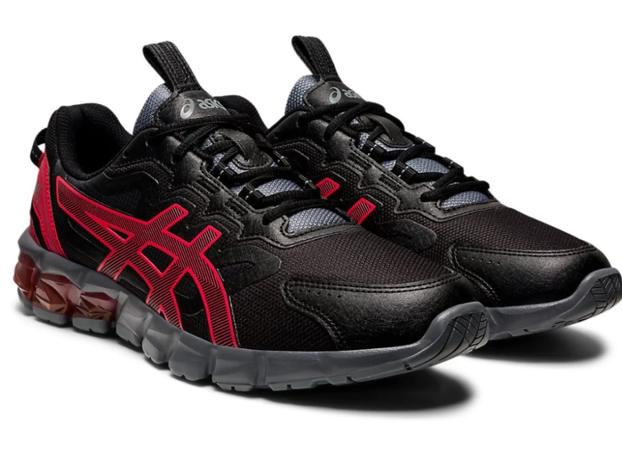 ASICS GEL-QUANTUM 90 3 Unisex Running Shoes - Black/Red Alert | Cushioned Performance Sneakers