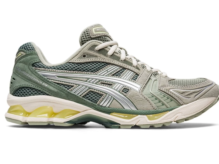 ASICS GEL-KAYANO 14 Unisex Running Shoes - Olive Grey/Pure Silver
