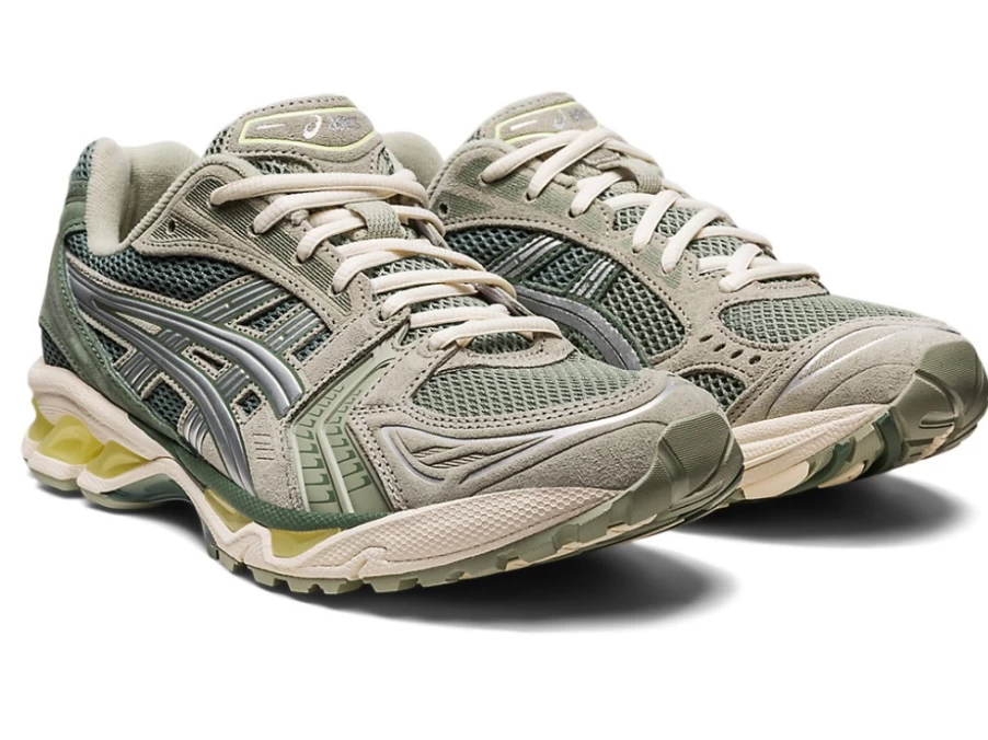 ASICS GEL-KAYANO 14 Unisex Running Shoes - Olive Grey/Pure Silver