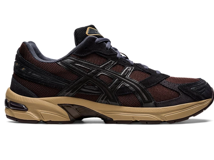 ASICS GEL-1130 Unisex Running Shoes in Coffee/Black - Cushioned Comfort for Men & Women