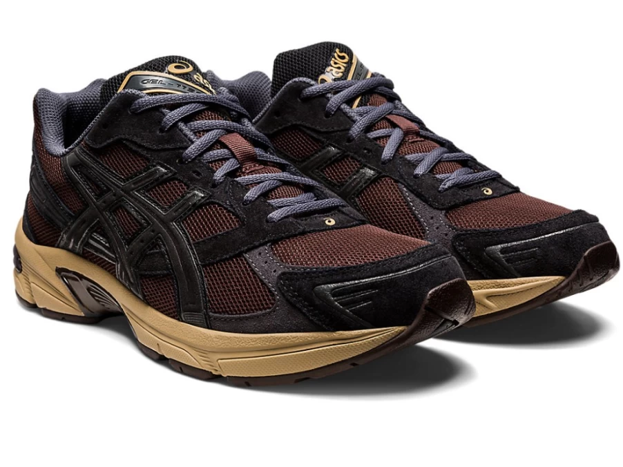 ASICS GEL-1130 Unisex Running Shoes in Coffee/Black - Cushioned Comfort for Men & Women