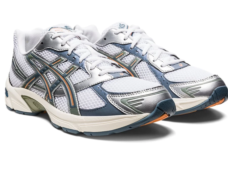 ASICS GEL-1130 Unisex Running Shoes in White/Ironclad - Cushioned Comfort for Men & Women
