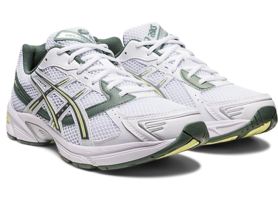 ASICS GEL-1130 Unisex Running Shoes in White/Huddle Yellow - Cushioned Comfort for Men & Women