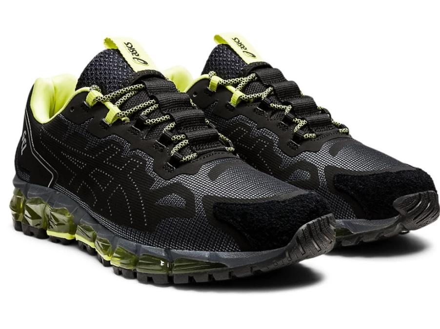 ASICS Men's GEL-QUANTUM 360 6 Running Shoes - Black/Glow Yellow