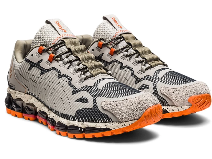 ASICS GEL-QUANTUM 360 6 Running Shoes for Men - Oyster Grey/Mink - Cushioned Support & Comfort