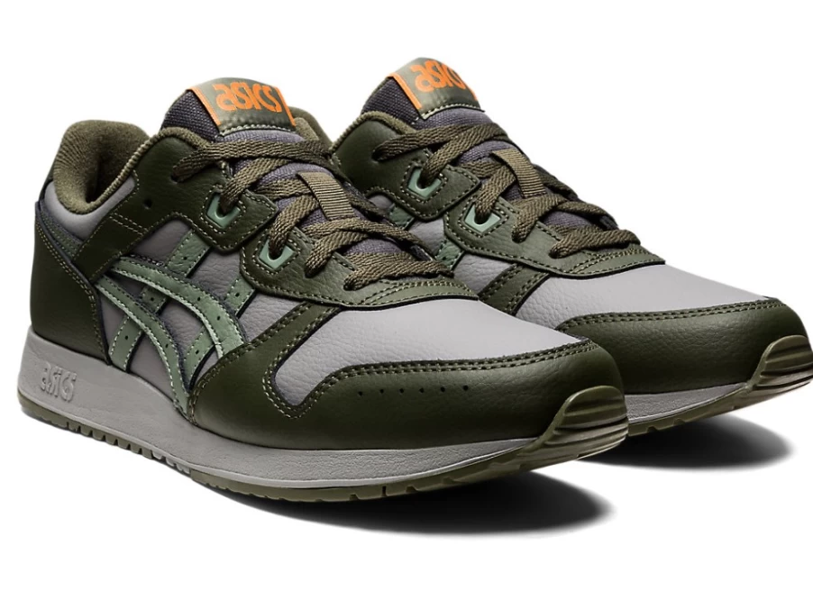 ASICS LYTE CLASSIC Men's Sneakers in Clay Grey/Lichen Green - Retro Running Shoes