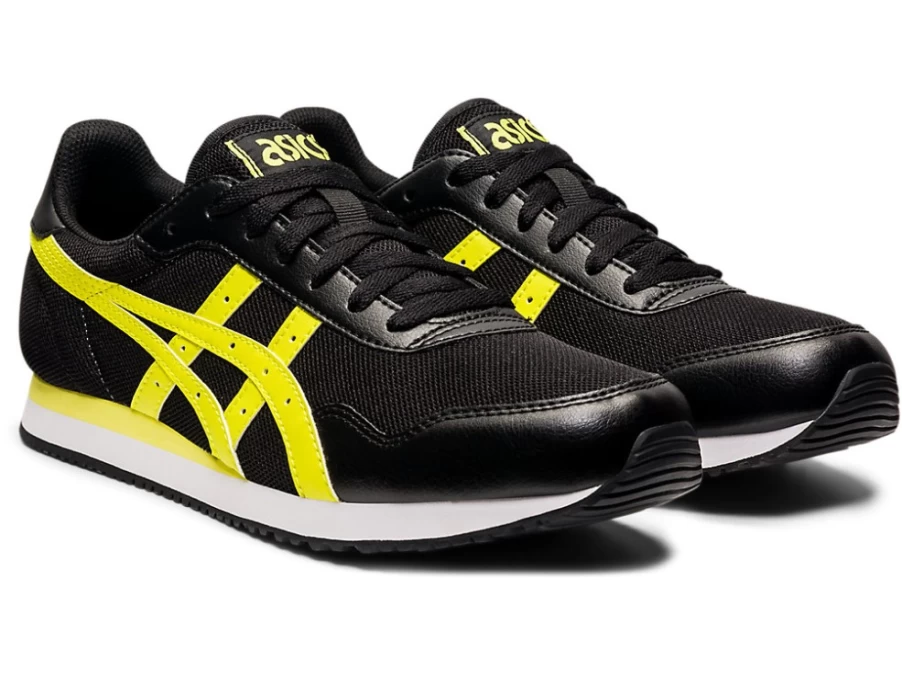 ASICS TIGER RUNNER Men's Running Shoes - Black/Sour Yuzu