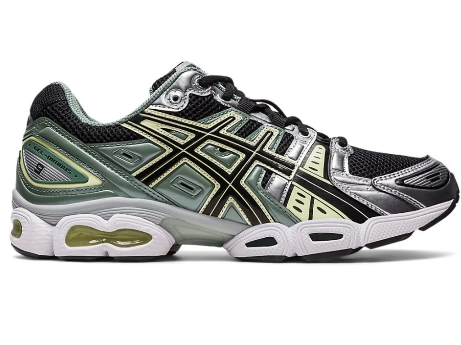 ASICS GEL-NIMBUS 9 Unisex Running Shoes - Black/Pure Silver - Cushioned Comfort for Men & Women