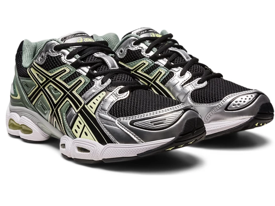 ASICS GEL-NIMBUS 9 Unisex Running Shoes - Black/Pure Silver - Cushioned Comfort for Men & Women