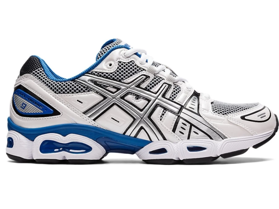 ASICS GEL-NIMBUS 9 Unisex Running Shoes - White/Lake Drive - Cushioned Comfort for Men & Women