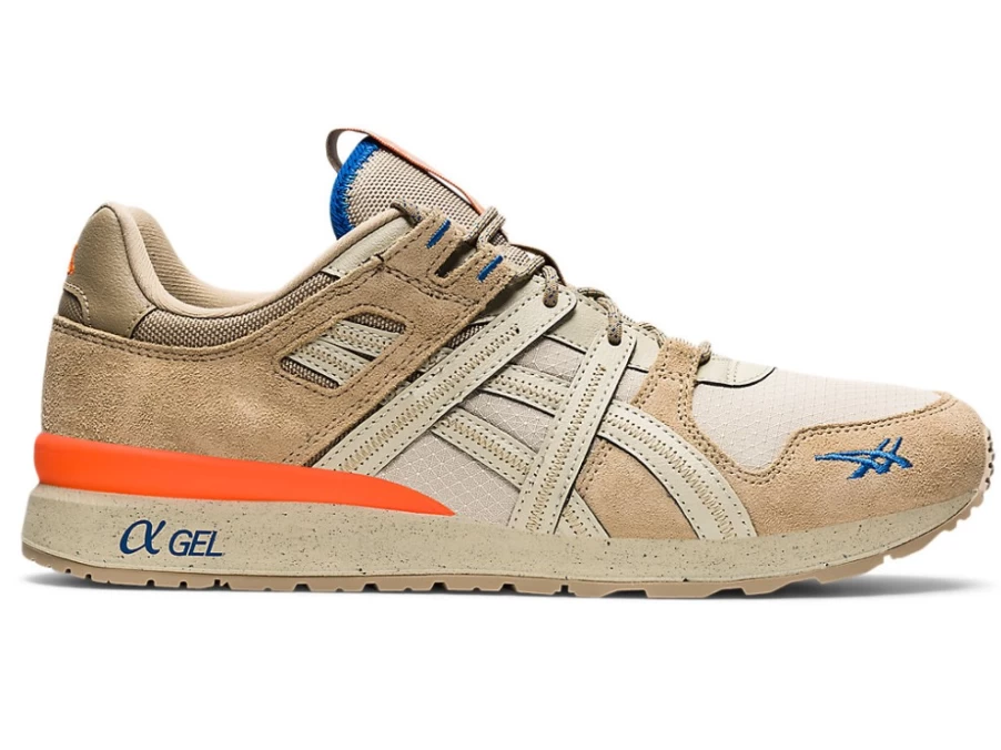 ASICS GT-II RE Unisex Sneakers in Putty/Shocking Orange Colorway