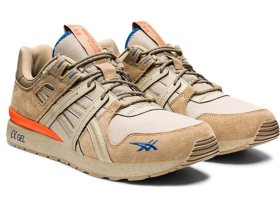 ASICS GT-II RE Unisex Sneakers in Putty/Shocking Orange Colorway