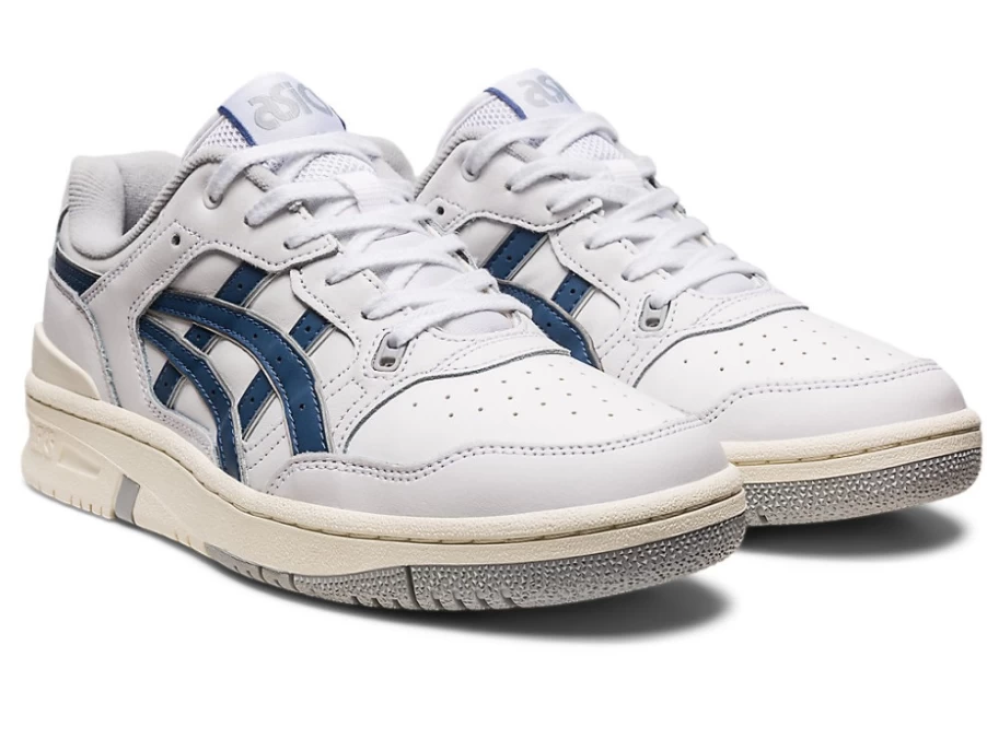 ASICS EX89 Unisex Sneakers in White/Grand Shark - Retro Running Shoes