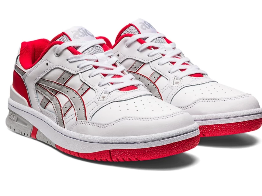ASICS EX89 Unisex Sneakers in White/Classic Red - Retro Running Shoes