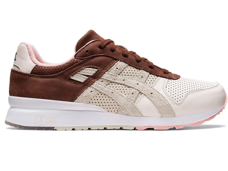 ASICS x AFEW GT-II Unisex Sneakers in Blush/Chocolate Brown Colorway