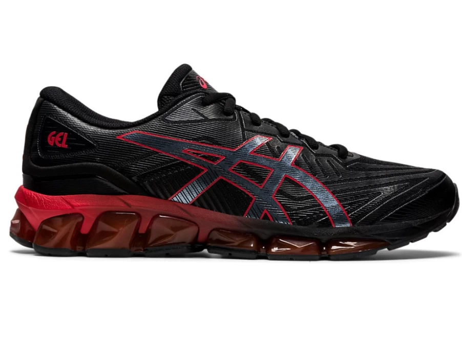 ASICS GEL-QUANTUM 360 VII Unisex Running Shoes - Black/Red Alert