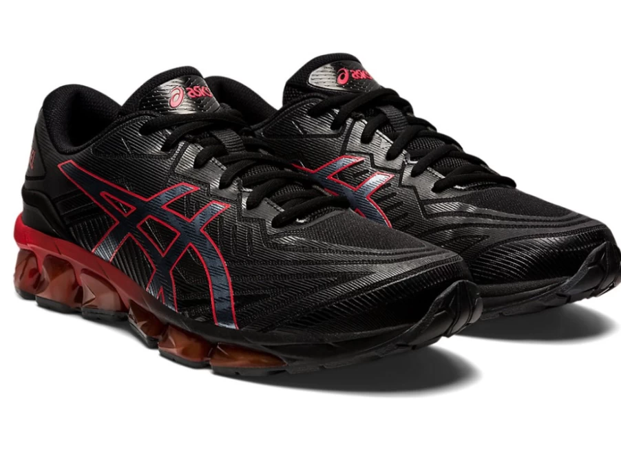 ASICS GEL-QUANTUM 360 VII Unisex Running Shoes - Black/Red Alert