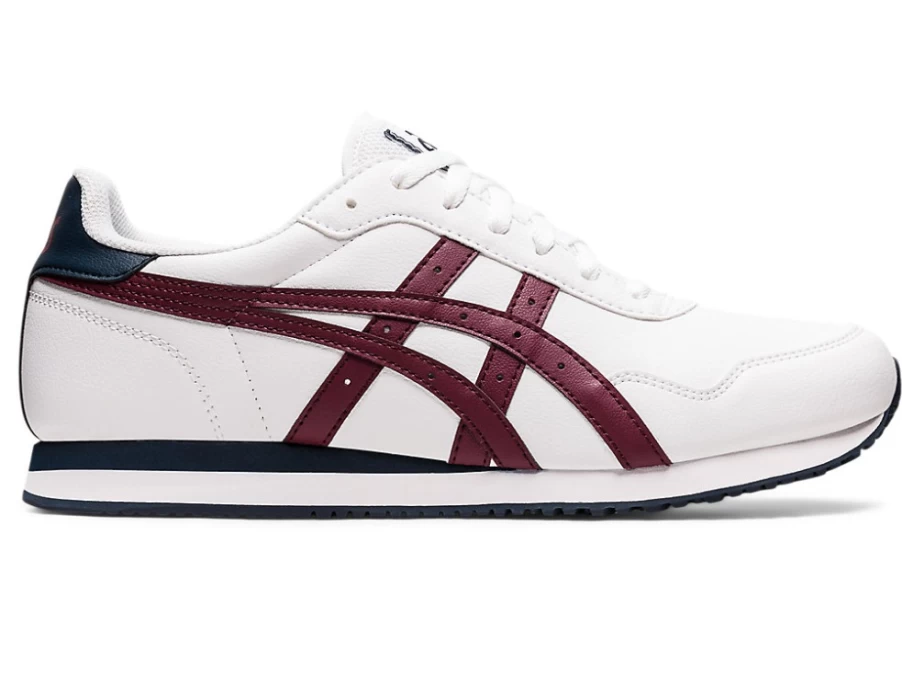 ASICS TIGER RUNNER Unisex Sneakers in White/Roselle Color - Lightweight Running Shoes