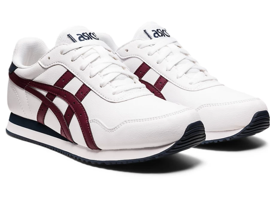 ASICS TIGER RUNNER Unisex Sneakers in White/Roselle Color - Lightweight Running Shoes