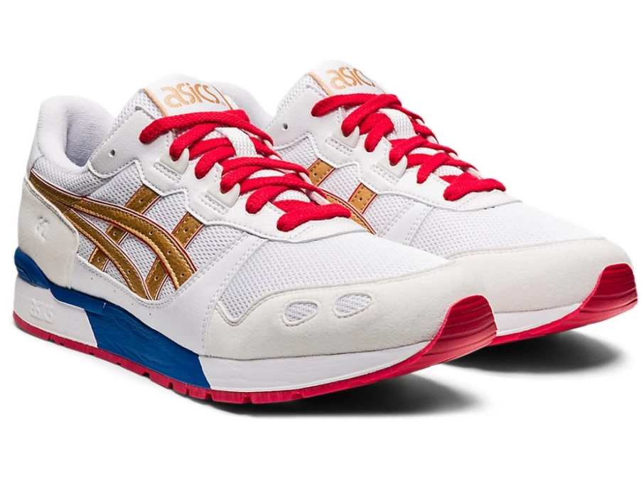 ASICS GEL-LYTE Men's Running Shoes - White/Pure Gold, Lightweight Comfort Sneakers