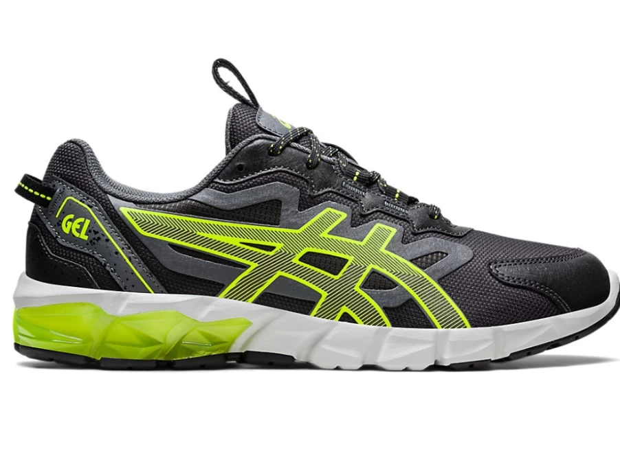 ASICS Men's GEL-QUANTUM 90 Running Shoes in Graphite Grey/Safety Yellow