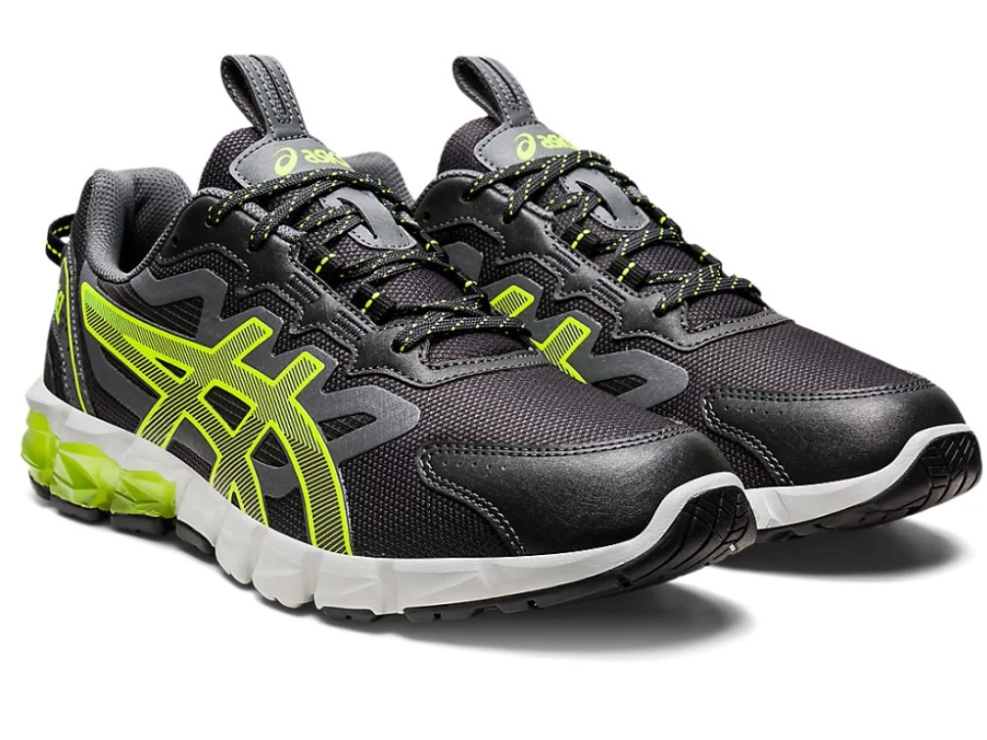 ASICS Men's GEL-QUANTUM 90 Running Shoes in Graphite Grey/Safety Yellow