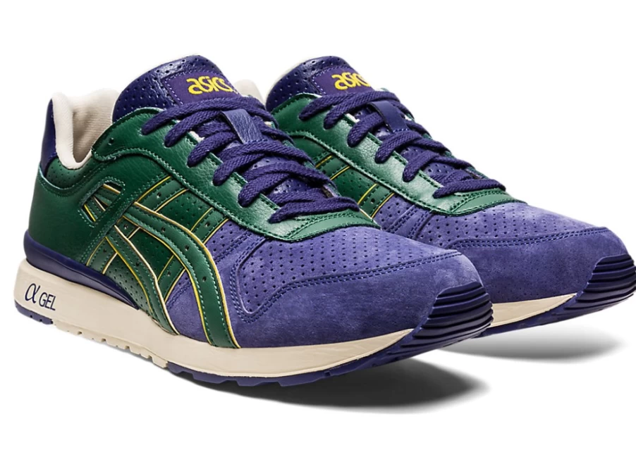 ASICS GT-II Men's Sneakers in Purple Matte/Hunter Green - Retro Running Shoes