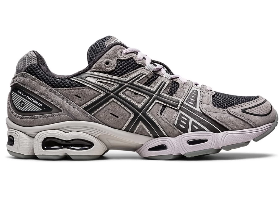 ASICS GEL-NIMBUS 9 Unisex Running Shoes - Obsidian Grey/Clay Grey - Cushioned Comfort for Men & Women