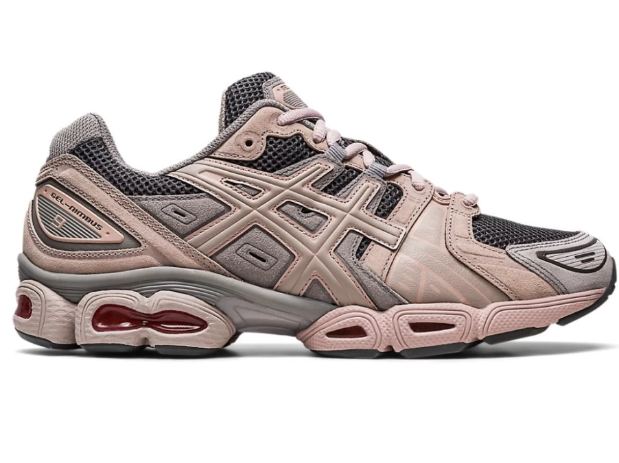 ASICS GEL-NIMBUS 9 Unisex Running Shoes - Obsidian Grey/Moonrock - Cushioned Comfort for Men & Women