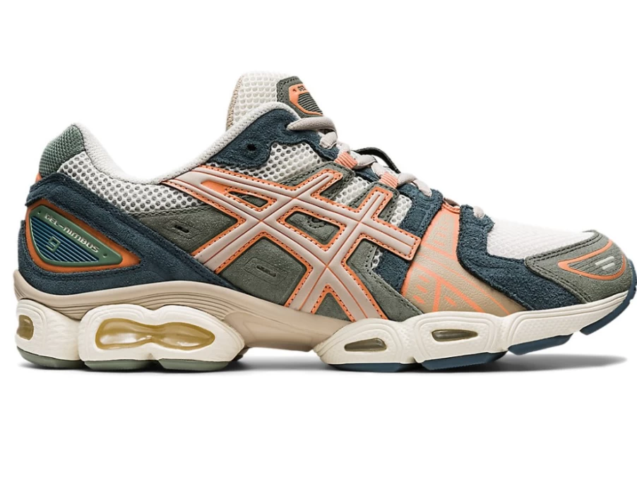 ASICS GEL-NIMBUS 9 Unisex Running Shoes - Cream/Feather Grey - Cushioned Comfort for Men & Women
