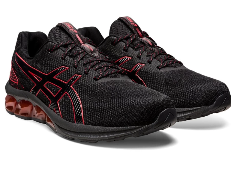 ASICS GEL-QUANTUM 180 VII Unisex Running Shoes - Black/Red Alert