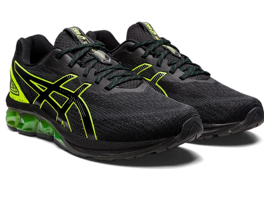 ASICS GEL-QUANTUM 180 VII Unisex Running Shoes - Black/Safety Yellow