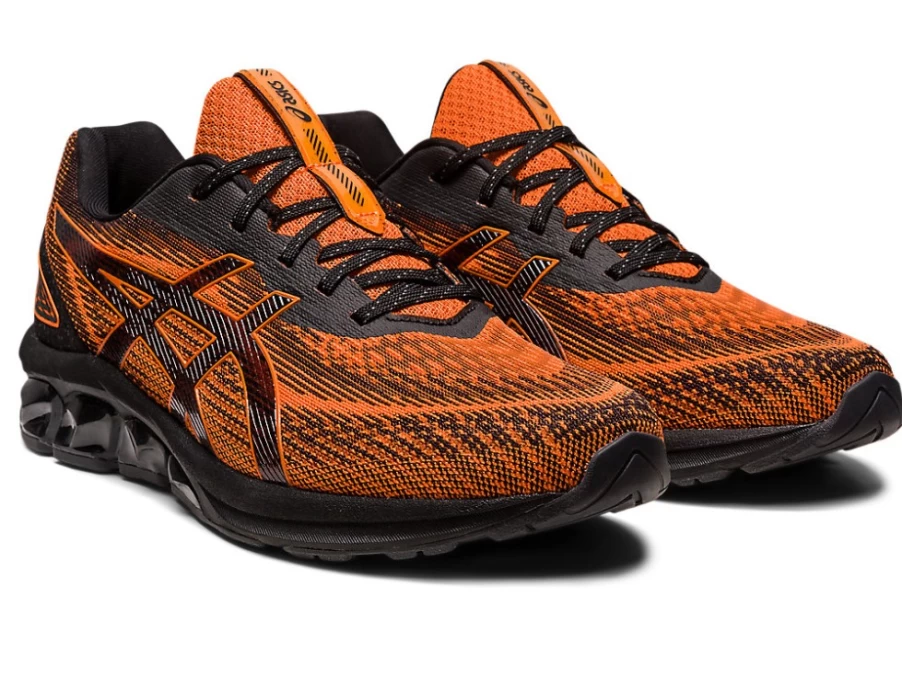 ASICS GEL-QUANTUM 180 VII Unisex Running Shoes - Black/Habanero